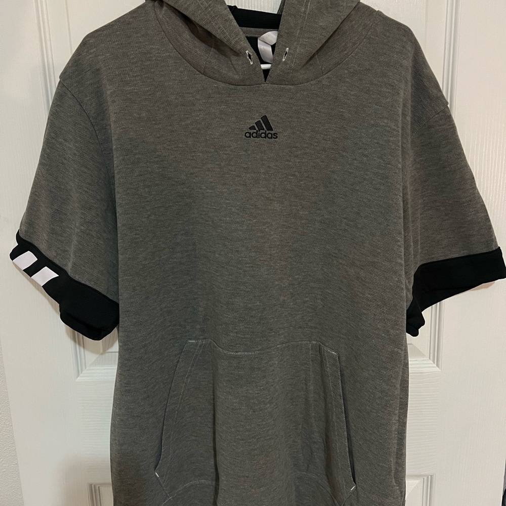 BOGO❗️Adidas Men's Gray Hoodie with Black Accents